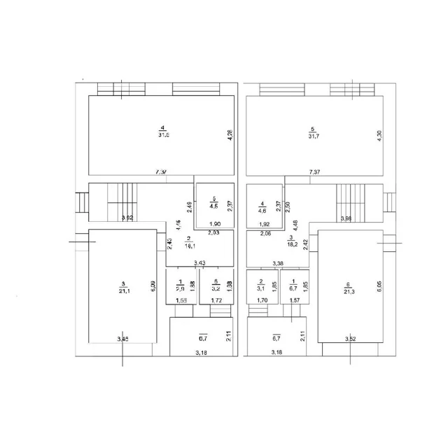 Пәтер жоспары: Т 2.4/проезд Сергиевский д. 6, 174.5 м²
